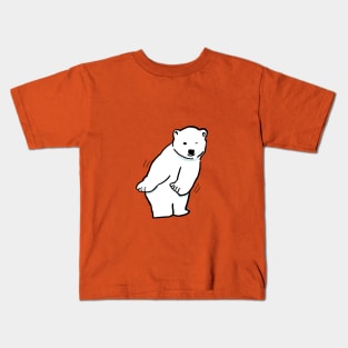 Wiggle polar bear Kids T-Shirt